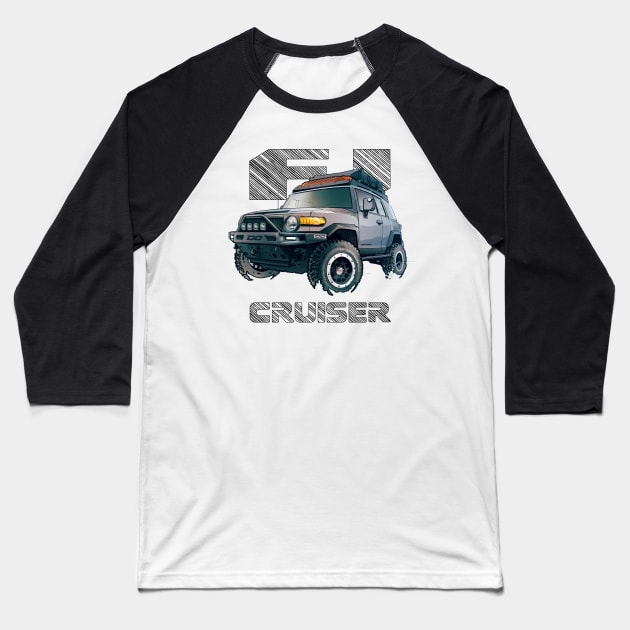 FJ Cruiser (XJ10) – Titanium Baseball T-Shirt by robert1117